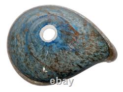 Vintage Mid-Century Murano Teardrop Glass Bowl-Seguso, Barbini, Fratelli Toso