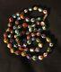 Vintage Millefiori Murano Venetian Hand Knotted Necklace Glass Bead 29