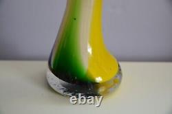 Vintage Multicolor Murano Jack in the Pulpit Flower Vase Hand Blown Art Glass