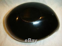 Vintage Murano Alfredo Barbini Pink & Black Shell Art Glass Bowl Ash Tray 1950's