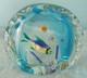 Vintage Murano Aquarium Art Glass Paperweight With Tropical Fish