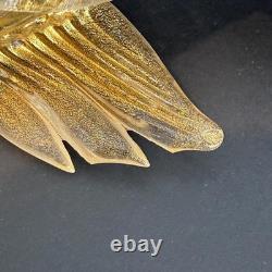 Vintage Murano Art Glass Angel Candle Holder Adventurine Gold Dust Flecks WithTAG Vintage Murano Art Glass Angel Candle Holder Adventurine Gold Dust Flecks WithTAG