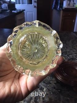 Vintage Murano Art Glass Angel Candle Holder Adventurine Gold Dust Flecks WithTAG