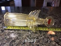 Vintage Murano Art Glass Angel Candle Holder Adventurine Gold Dust Flecks WithTAG