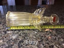 Vintage Murano Art Glass Angel Candle Holder Adventurine Gold Dust Flecks WithTAG