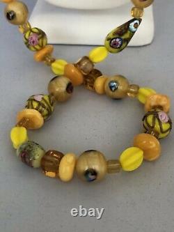 Vintage Murano Art Glass Beads! Millefiori/aventurine, peacock eye, fioretti