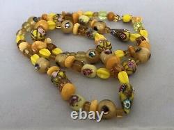 Vintage Murano Art Glass Beads! Millefiori/aventurine, peacock eye, fioretti