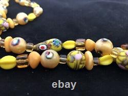 Vintage Murano Art Glass Beads! Millefiori/aventurine, peacock eye, fioretti