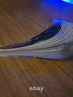 Vintage /Murano Art Glass Bird Dino Martens Mezza Filigrana Style Hand Blown