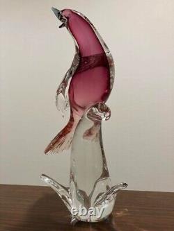 Vintage Murano Art Glass Bird Figurine