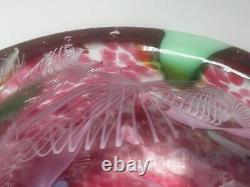 Vintage Murano Art Glass Bowl 5 AVEM Zanfirico Bizantino Mid-Century Rare