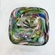 Vintage Murano Art Glass Bowl / Ashtray AVEM Tutti Frutti Latticino Lace Ribbon