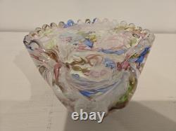 Vintage Murano Art Glass Bowl By Fratelli Toso