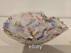 Vintage Murano Art Glass Bowl By Fratelli Toso