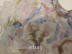 Vintage Murano Art Glass Bowl By Fratelli Toso