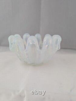 Vintage Murano Art Glass Bowl Ercole Barovier A Grosse Costolature