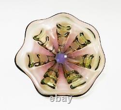 Vintage Murano Art Glass Bowl MID Century Modern MCM Italian