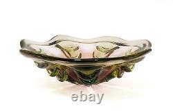 Vintage Murano Art Glass Bowl MID Century Modern MCM Italian