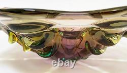 Vintage Murano Art Glass Bowl MID Century Modern MCM Italian