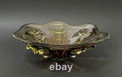 Vintage Murano Art Glass Bowl MID Century Modern MCM Italian