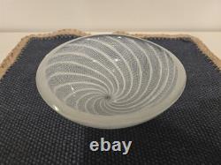 Vintage Murano Art Glass Bowl Mid Century ACID STAMP