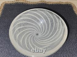 Vintage Murano Art Glass Bowl Mid Century ACID STAMP