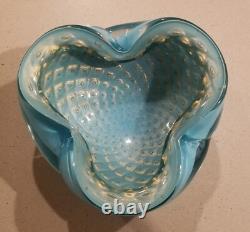Vintage Murano Art Glass Bowl Mid Century Alfredo Barbini