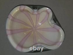 Vintage Murano Art Glass Bowl Mid Century Alfredo Barbini