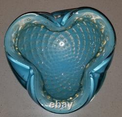 Vintage Murano Art Glass Bowl Mid Century Alfredo Barbini