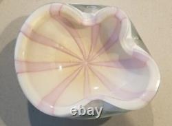 Vintage Murano Art Glass Bowl Mid Century Alfredo Barbini