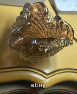 Vintage Murano Art Glass Bowl Mid Century Modern