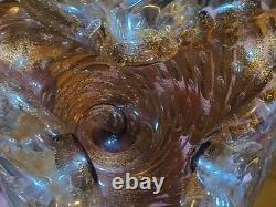 Vintage Murano Art Glass Bowl Mid Century Modern