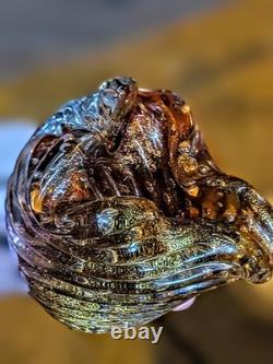 Vintage Murano Art Glass Bowl Mid Century Modern