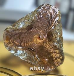 Vintage Murano Art Glass Bowl Mid Century Modern