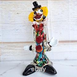 Vintage Murano Art Glass Clown Figurine