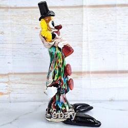 Vintage Murano Art Glass Clown Figurine