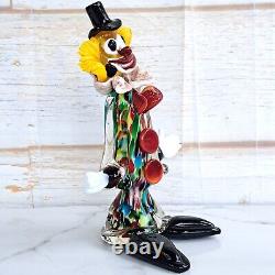 Vintage Murano Art Glass Clown Figurine