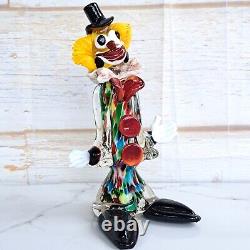 Vintage Murano Art Glass Clown Figurine