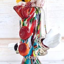 Vintage Murano Art Glass Clown Figurine