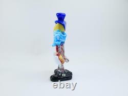 Vintage Murano Art Glass Clown Figurine, 1980s Circus Decor