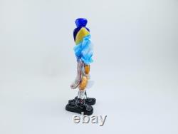 Vintage Murano Art Glass Clown Figurine, 1980s Circus Decor