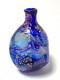 Vintage Murano Art Glass Cobalt Blue & Gold Bud Vase Vetro Artistico Veneziana