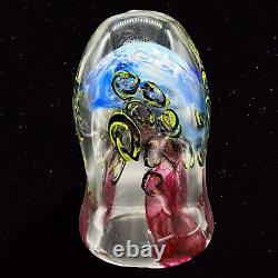 Vintage Murano Art Glass Dome Tree Studio Art Glass 8T 5W Forest Paperweight