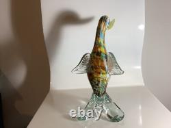 Vintage Murano Art Glass Duck Bird Statue Sculpture 11 High