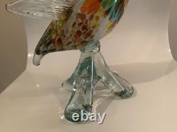 Vintage Murano Art Glass Duck Bird Statue Sculpture 11 High