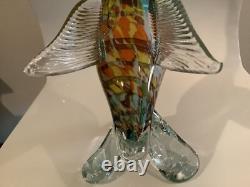 Vintage Murano Art Glass Duck Bird Statue Sculpture 11 High