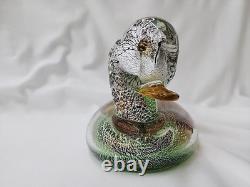Vintage Murano Art Glass Duck Excellent Condition Unmarked Beautiful MCM