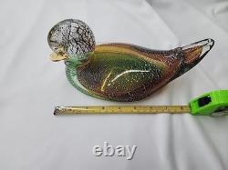 Vintage Murano Art Glass Duck Excellent Condition Unmarked Beautiful MCM