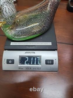 Vintage Murano Art Glass Duck Excellent Condition Unmarked Beautiful MCM