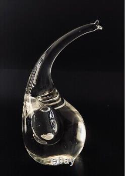 Vintage Murano Art Glass Elephant 7 1/2 Paperweight Archimede Seguso Rare